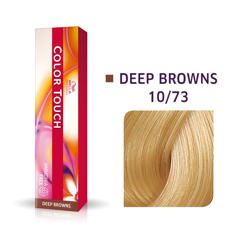 Wella Color Touch Hajszínező - 10/73 60ml Lightest Blonde Brown Gold képe 2
